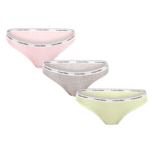 3PACK dámské kalhotky Calvin Klein vícebarevné (QD5207E-WAB) M