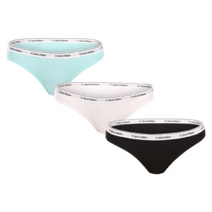 3PACK dámské kalhotky Calvin Klein vícebarevné (QD5207E-WAC) L
