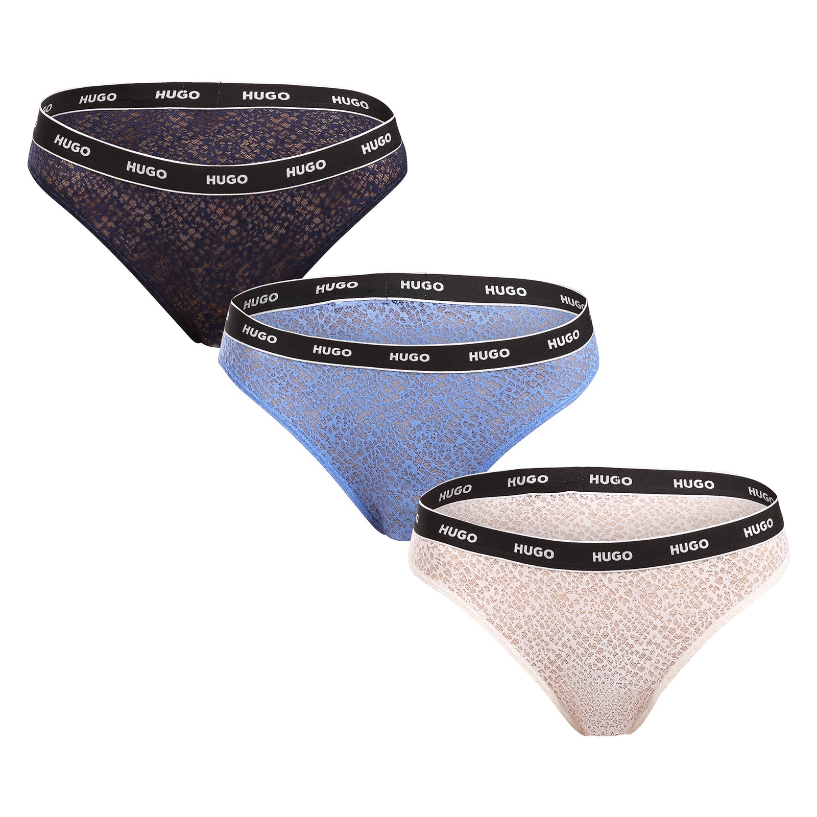 3PACK dámské kalhotky HUGO vícebarevné (50535254 961) 3XL