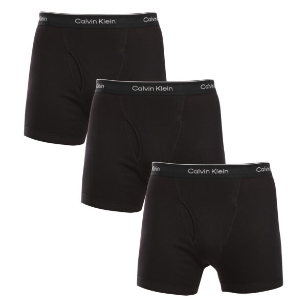 3PACK pánské boxerky Calvin Klein černé (NB4003A-001) M