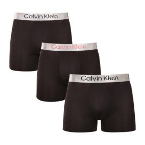 3PACK pánské boxerky Calvin Klein černé (NB4124-VSB) 4XL
