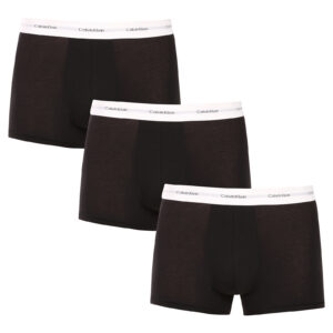 3PACK pánské boxerky Calvin Klein černé (NB4263-A09) XL