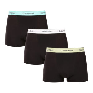 3PACK pánské boxerky Calvin Klein černé (NB4286-VRB) M