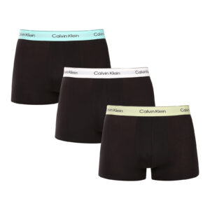 3PACK pánské boxerky Calvin Klein černé (NB4392-VRB) M