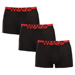3PACK pánské boxerky HUGO černé (50545667 001) S