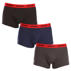 3PACK pánské boxerky HUGO vícebarevné (50469766 031) M