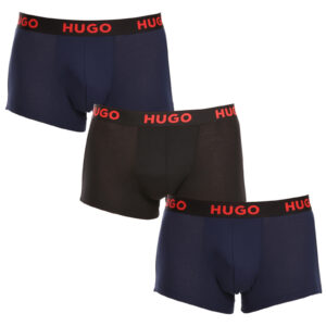 3PACK pánské boxerky HUGO vícebarevné (50496723 406) M
