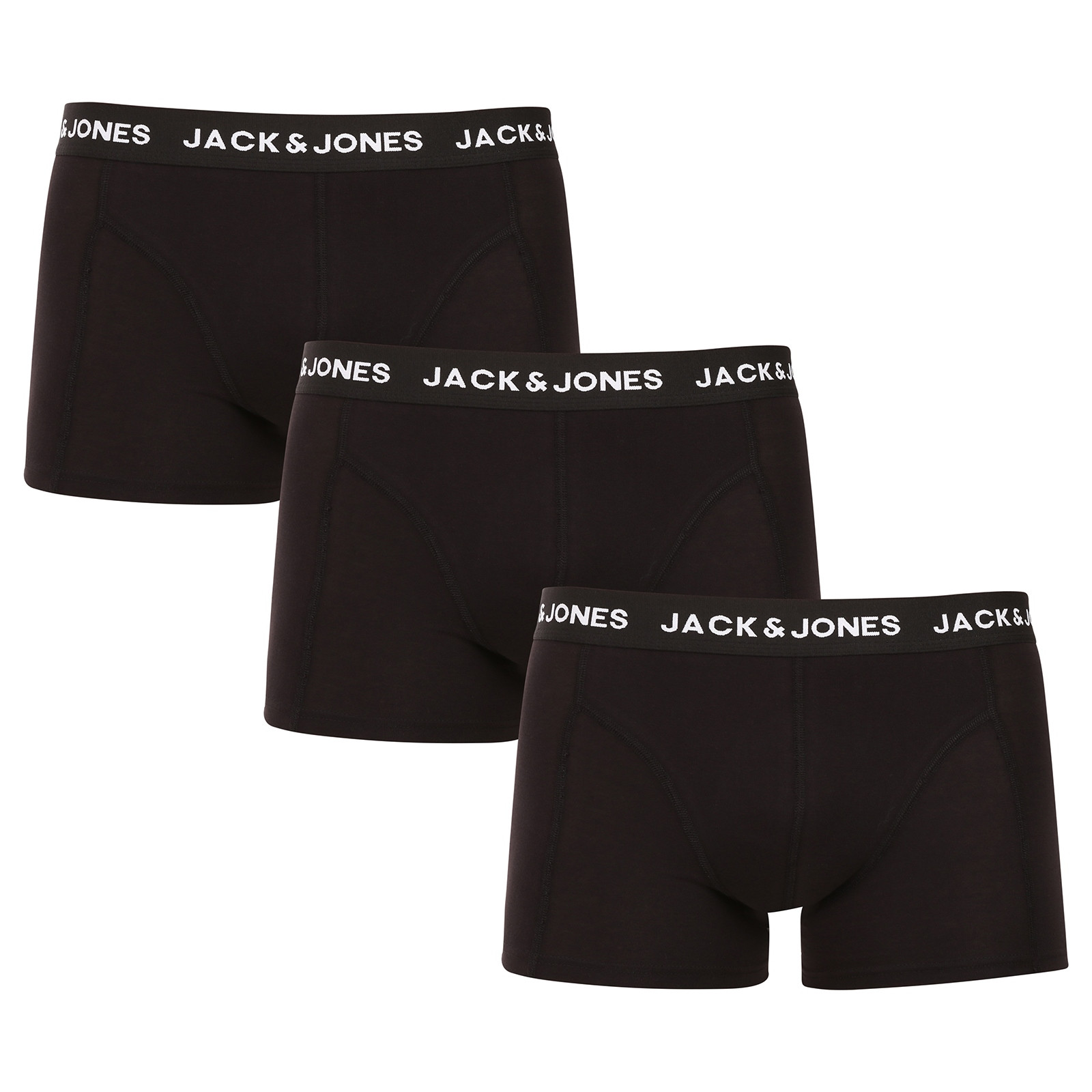 3PACK pánské boxerky Jack and Jones černé (12171944) L