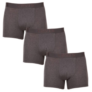 3PACK pánské boxerky Levis šedé (905045001 007) M