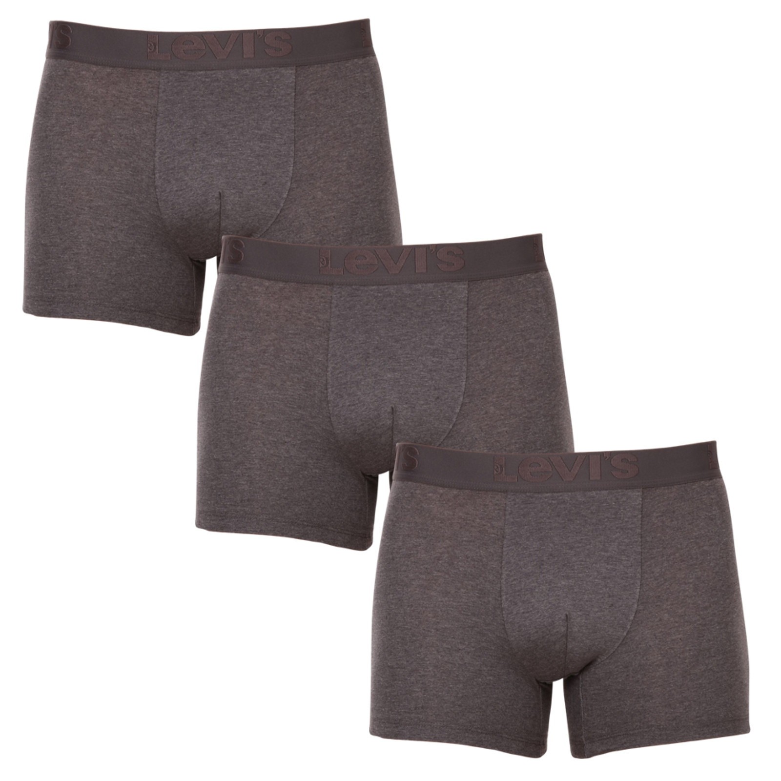 3PACK pánské boxerky Levis šedé (905045001 007) M