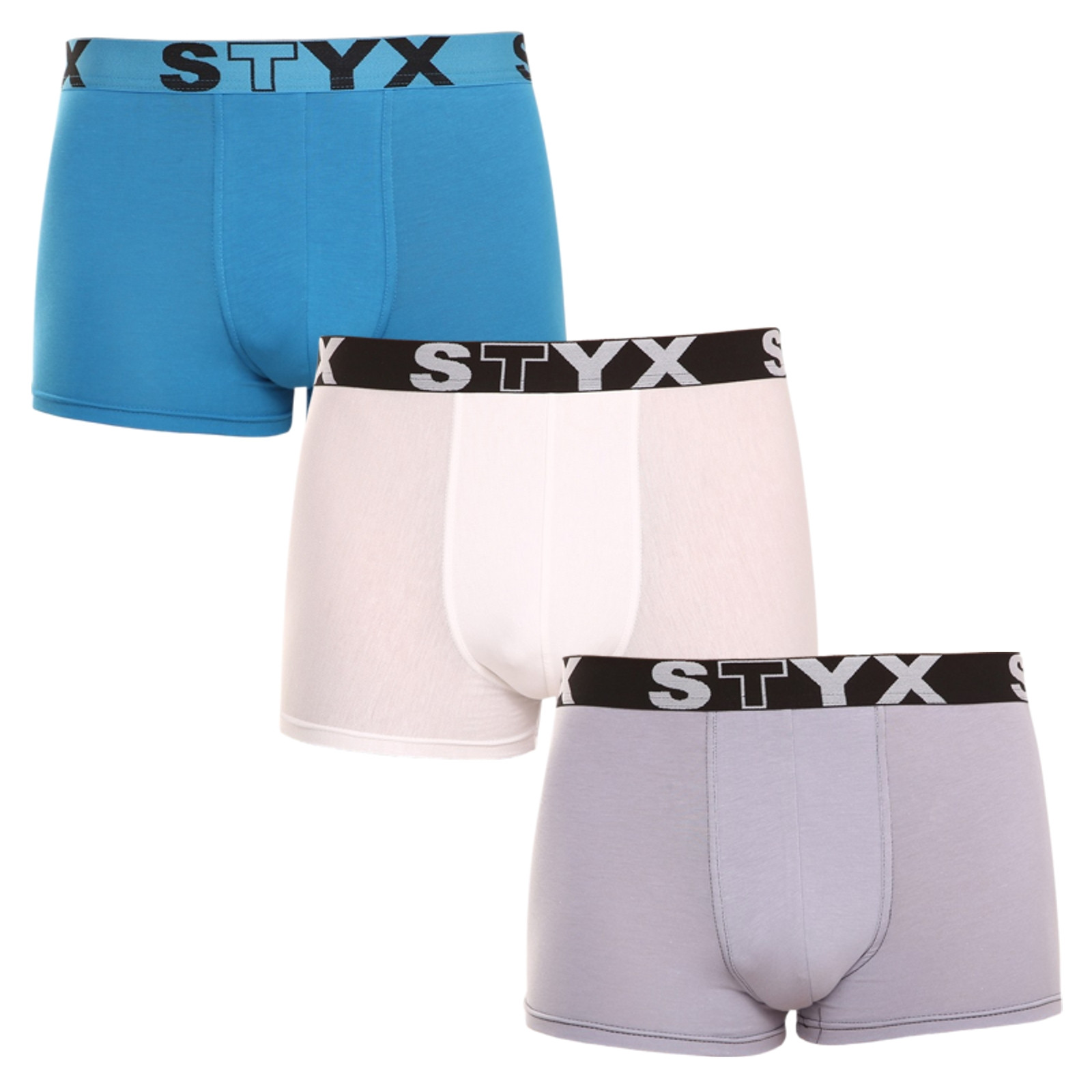 3PACK pánské boxerky Styx sportovní guma vícebarevné (G969106167) XXL
