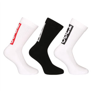 3PACK ponožky HUGO vysoké vícebarevné (50521068 960) L