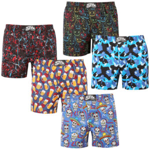 5PACK pánské trenky Styx premium art klasická guma (5AP1834568) XXL