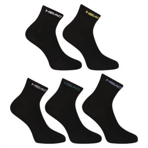 5PACK ponožky HEAD kotníkové černé (701230707 002) M