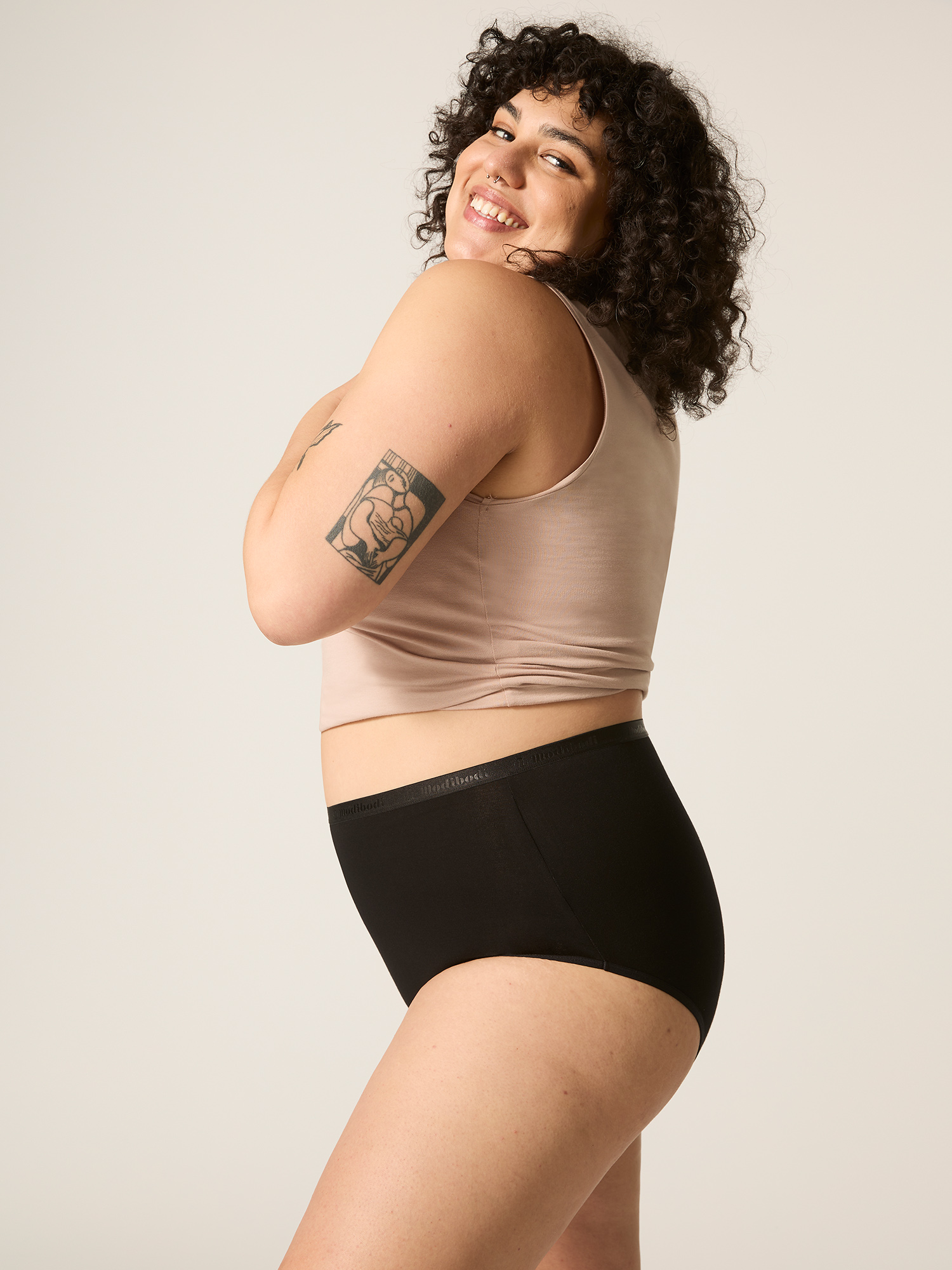 Menstruační kalhotky Modibodi Classic Full Brief Light-Moderate (MODI4017) 3XL - Obrázek 2