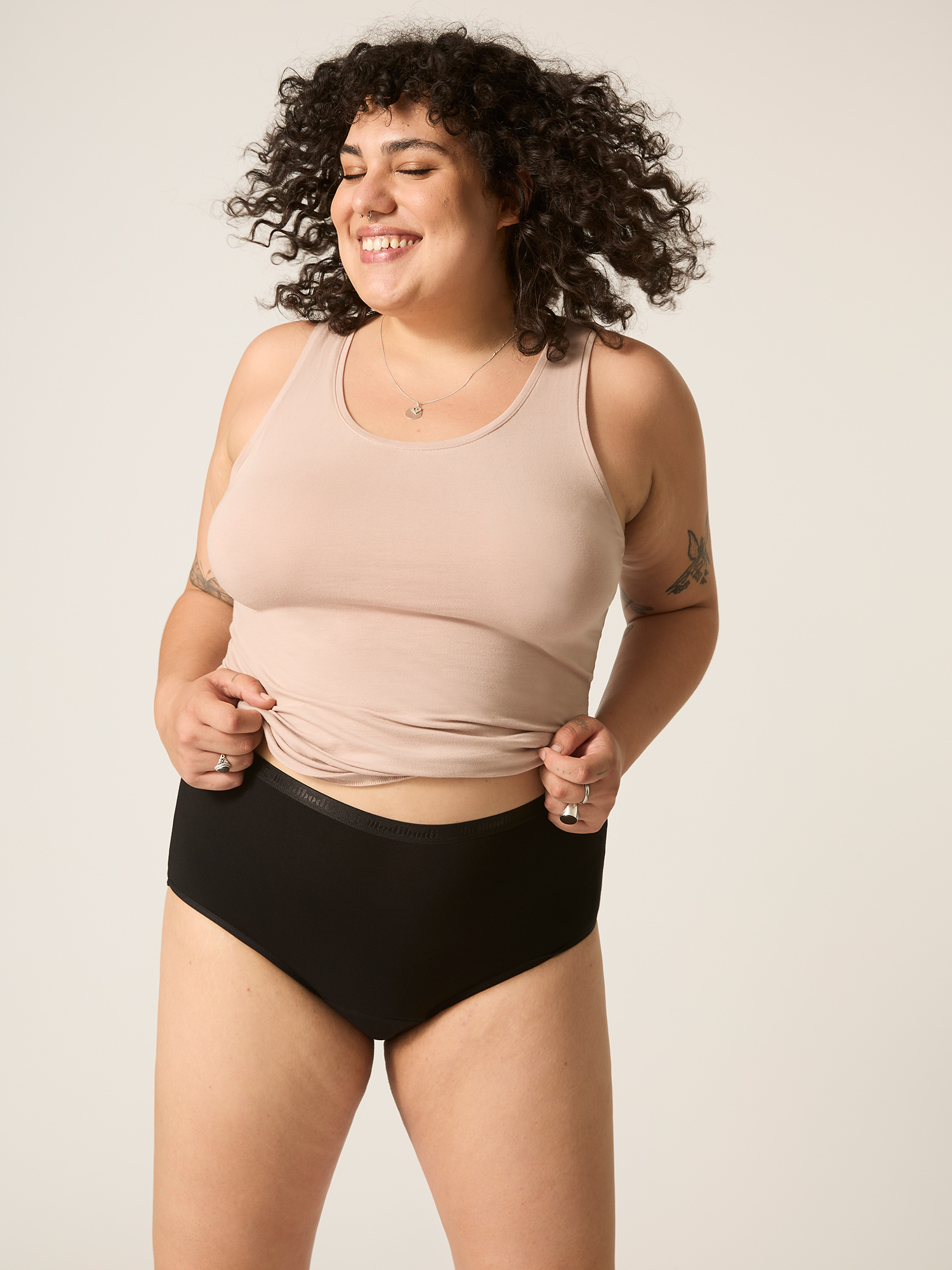 Menstruační kalhotky Modibodi Classic Full Brief Light-Moderate (MODI4017) 3XL