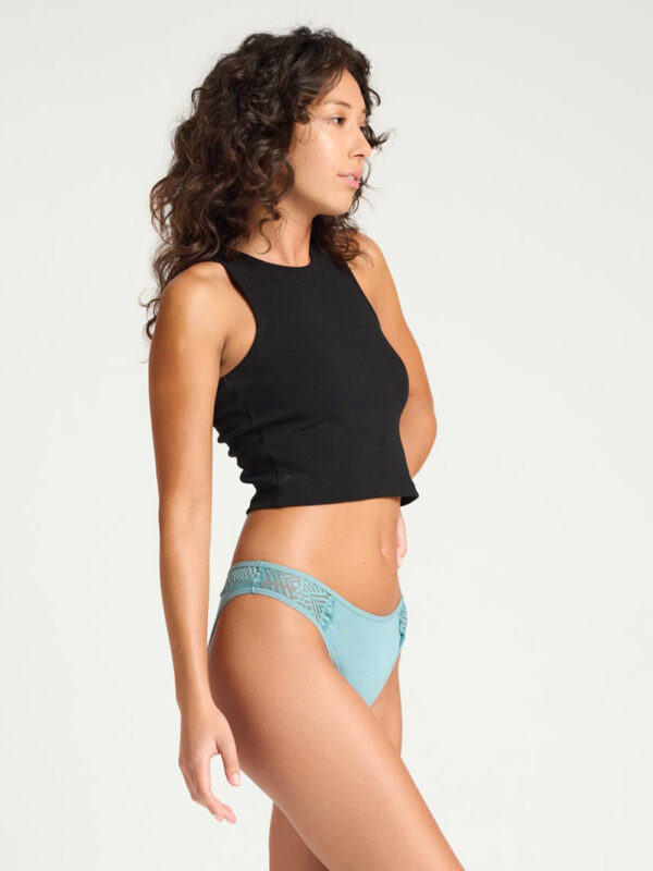 Menstruační kalhotky Modibodi Sensual Cheeky Brief Moderate-Heavy Arizona Blue (MODI4032AB) XXL