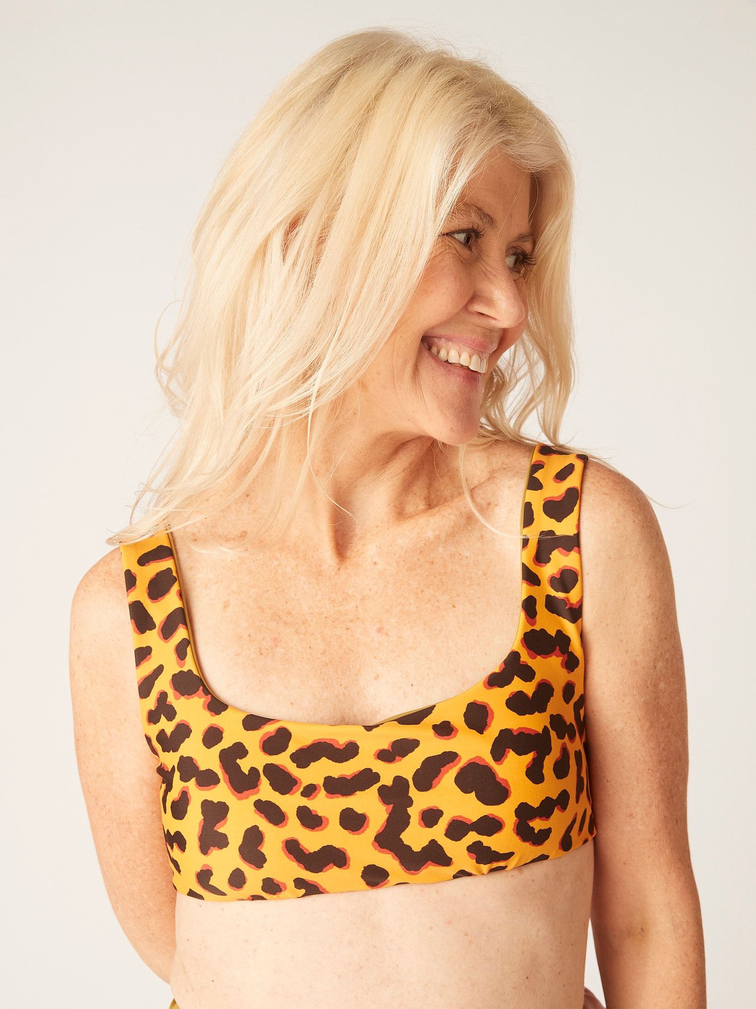 Oboustranný top plavek Modibodi Animal/Earth Green (MODI4350AEG) XS