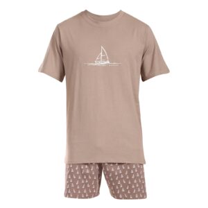 Pánské pyžamo Gino vícebarevné (79172-LGHLGB) 4XL