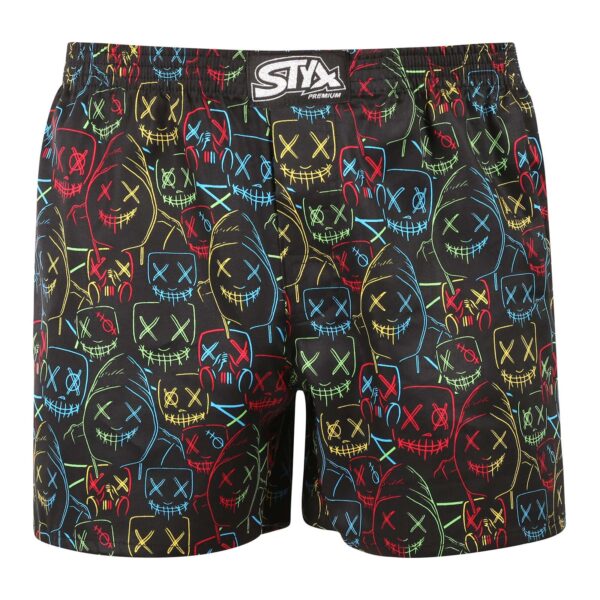 Pánské trenky Styx premium art klasická guma masky (AP1853) XXL