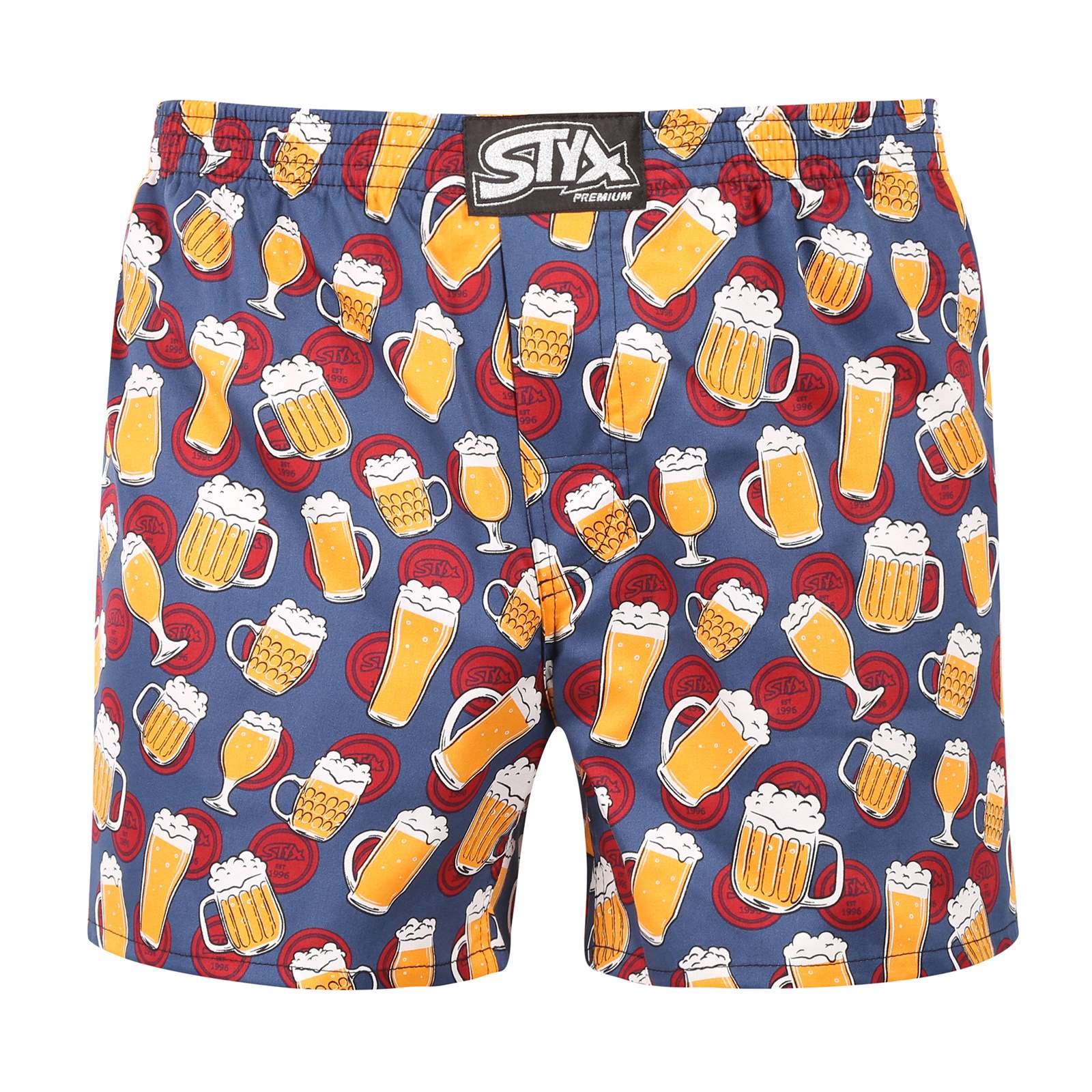 Pánské trenky Styx premium art klasická guma pivo (AP1855) XXL