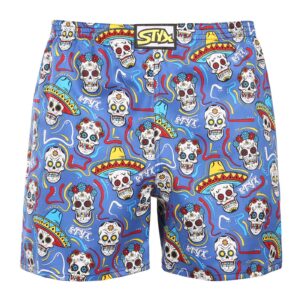 Pánské trenky na spaní Styx lebky (DTP1856) L