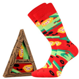 Ponožky Lonka vysoké vícebarevné (Pizza-margherita) M