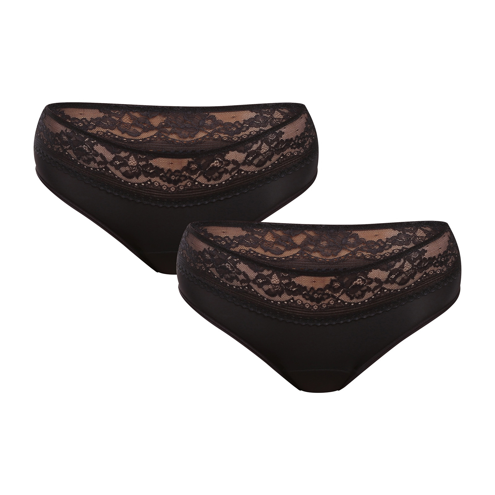 2PACK Menstruační kalhotky Dorina Eco Moon Lace Hipster (DOR004) XS