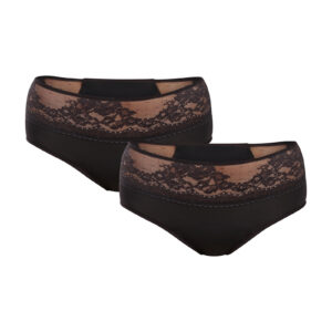 2PACK Menstruační kalhotky Dorina Eco Moon Lace Midi (DOR052) XS