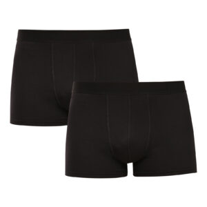 2PACK pánské boxerky Nedeto basic černé (2NFC1) 5XL