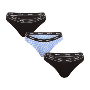 3PACK dámská tanga HUGO vícebarevná (50545703 461) 3XL