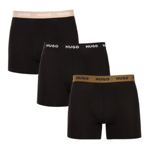 3PACK pánské boxerky HUGO černé (50532613 987) S