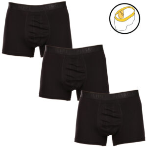 3PACK pánské boxerky Pietro Filipi balls holder černé (3PBHC1) XXL