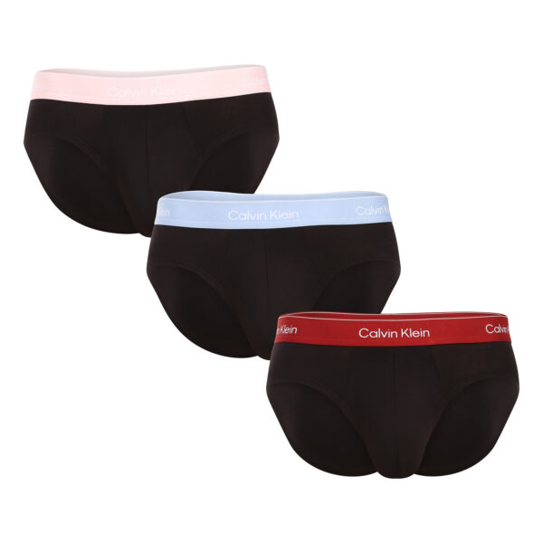 3PACK pánské slipy Calvin Klein černé (NB4388-2VA) S