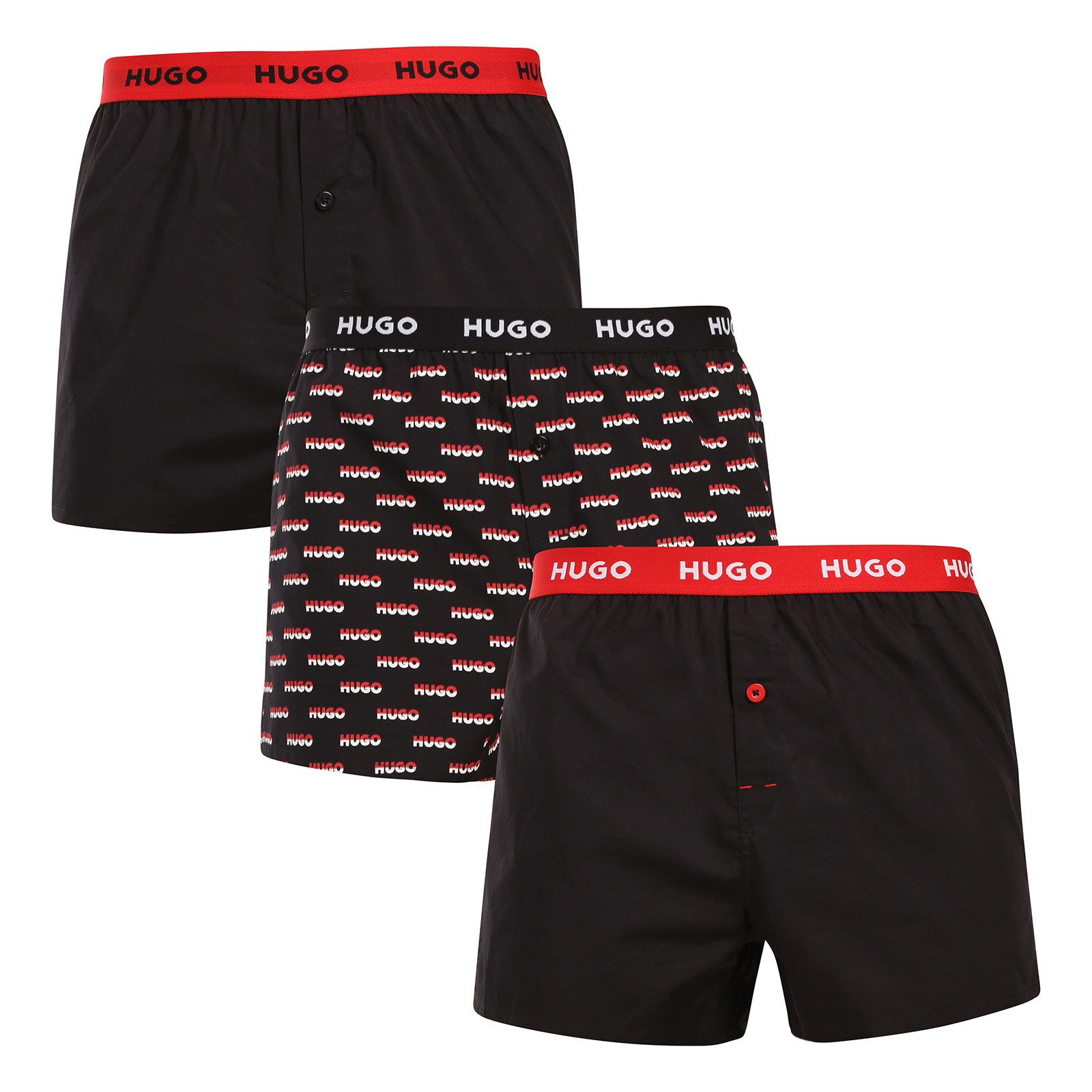 3PACK pánské trenky HUGO vícebarevné (50532565 967) XXL