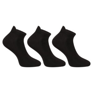 3PACK ponožky Benysøn nízké černé (B-6051) L