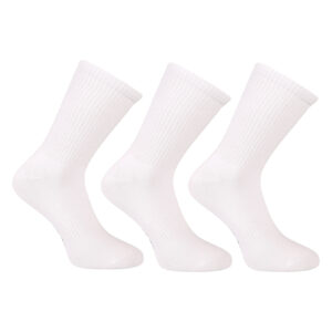 3PACK ponožky Benysøn vysoké bílé (B-6202) S