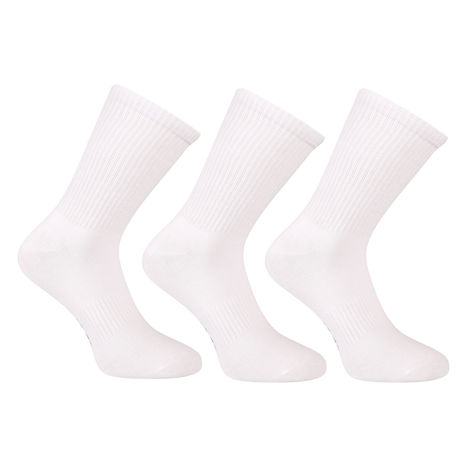 3PACK ponožky Benysøn vysoké bílé (B-6202) S