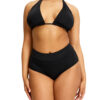 Menstruační plavky Modibodi Hi-Waist Bikini Brief High černé spodní díl (SWHKMIBLAW) 4XL - Image 2