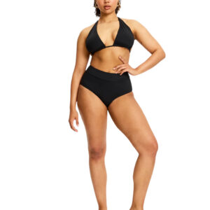 Menstruační plavky Modibodi Hi-Waist Bikini Brief High černé spodní díl (SWHKMIBLAW) XS