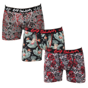 3PACK pánské boxerky 69SLAM hip bamboo (PABRST-BB) S