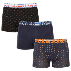3PACK pánské boxerky Jack and Jones vícebarevné (12151351) M