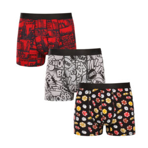 3PACK pánské boxerky Nedeto vícebarevné (3NBV1) M