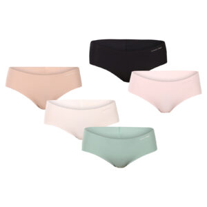 5PACK dámské kalhotky Calvin Klein bezešvé vícebarevné (D3557E-31N) XS