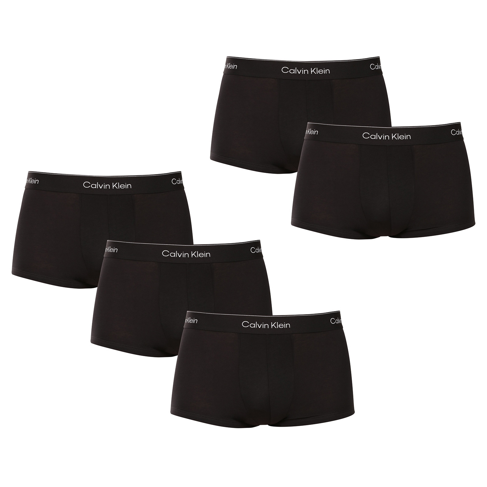 5PACK pánské boxerky Calvin Klein černé (NB4390-TM6) M