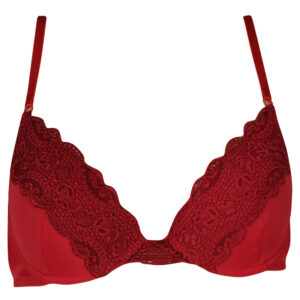 Dámská podprsenka Gina vyztužená s kosticemi červená (17004) 75B