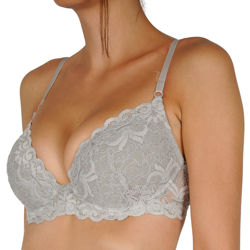 Dámská podprsenka Gina vyztužená s kosticemi šedá (17003) 75B - Obrázek 2