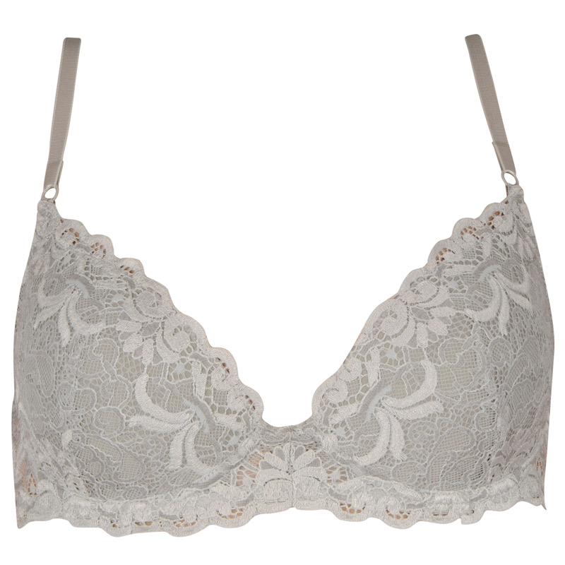 Dámská podprsenka Gina vyztužená s kosticemi šedá (17003) 75B