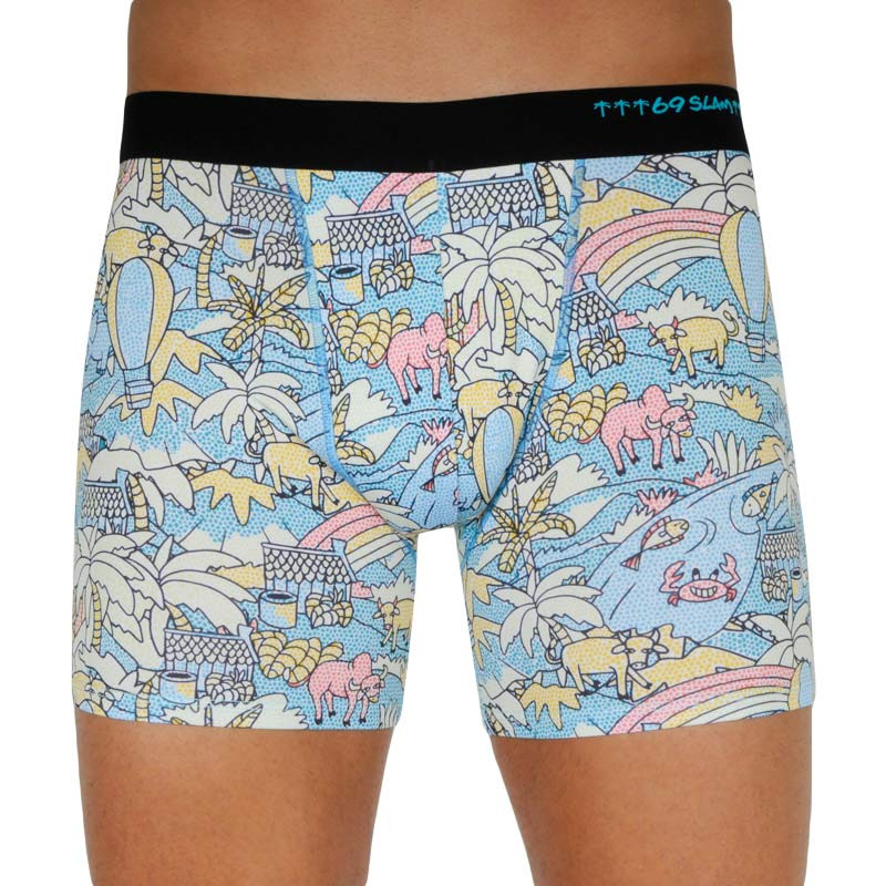 Pánské Boxerky 69SLAM fit mozaik field (MBYMOF-PO) S