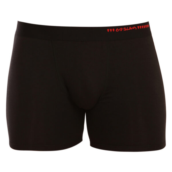 Pánské boxerky 69SLAM fit bamboo plain (MBWPLN-BK) XS